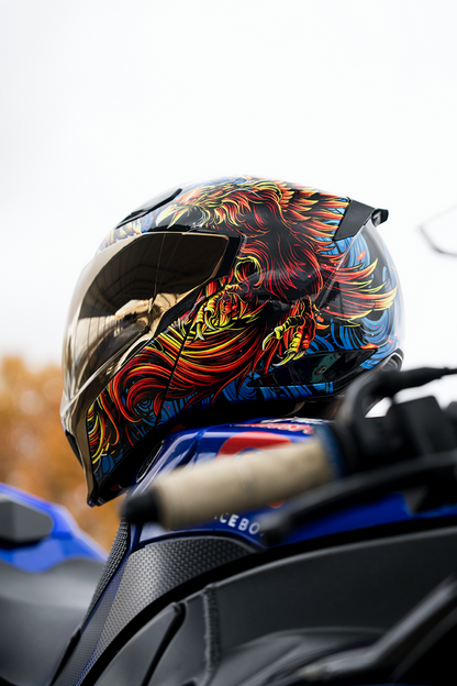 ICON Threshold™ Modular Helmet Burn Birdie Burn Blue Small - Part 0100-2722