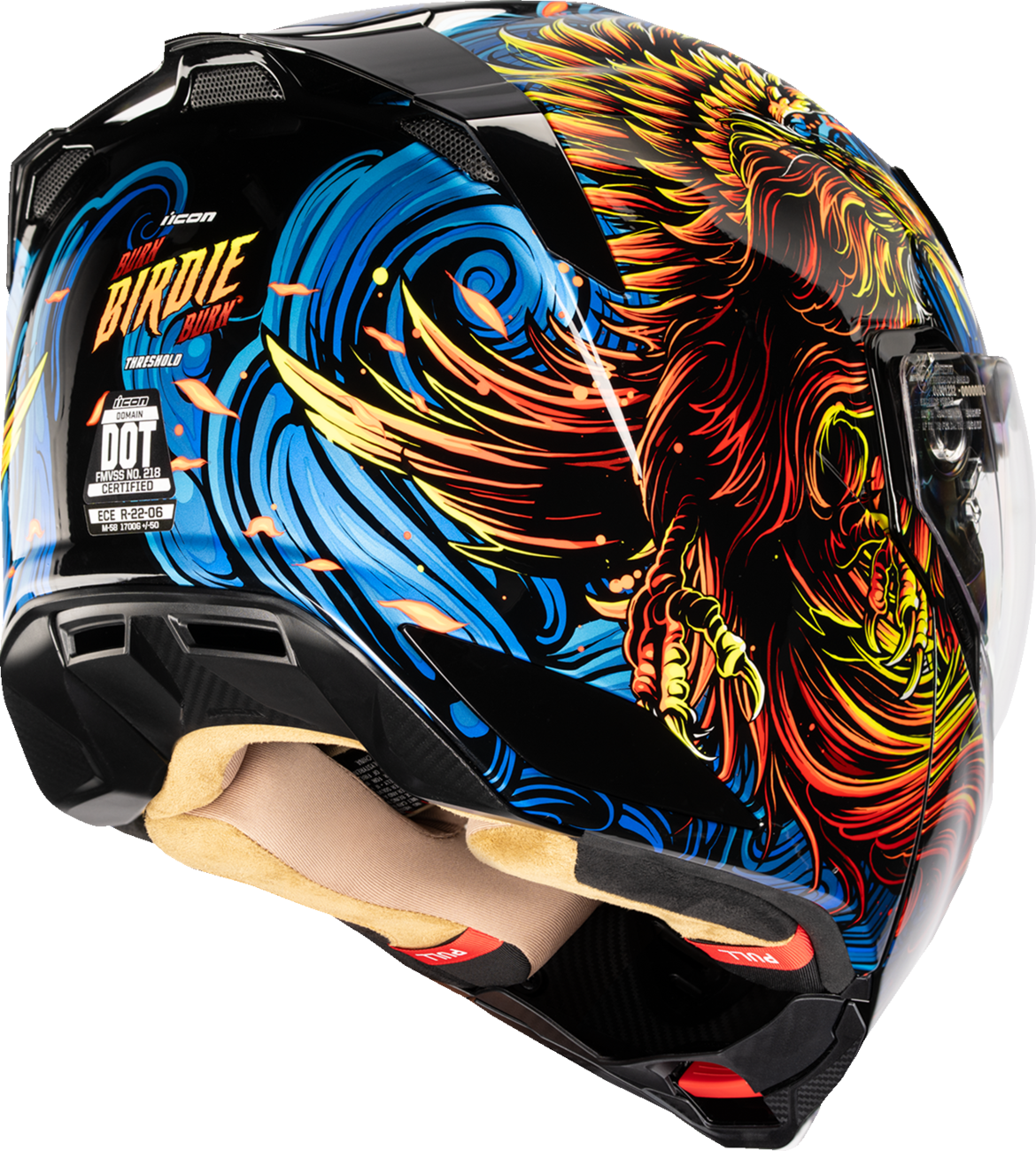 ICON Threshold™ Modular Helmet Burn Birdie Burn 3XL - Blue, Part Number 0100-2727
