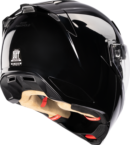 ICON Threshold™ Modular Helmet - Solid Gloss Black, Extra Small (XS) - Part 0100-2811