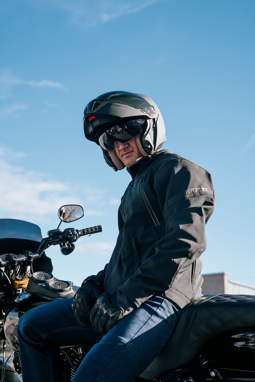 ICON Threshold™ Modular Helmet - Solid Gloss Black, Large, Part 0100-2814