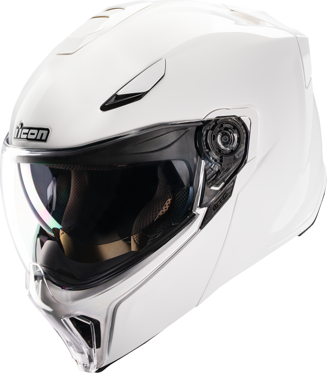 ICON Threshold™ Modular Helmet - Solid Gloss White - XS (Part #0100-2818)