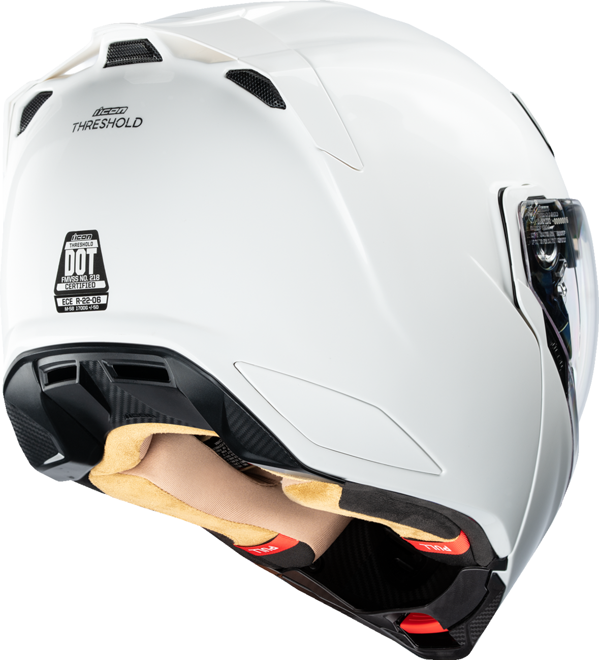 ICON Threshold™ Modular Helmet 2XL - Gloss White with Fog-Free Shield and Comfort Liner