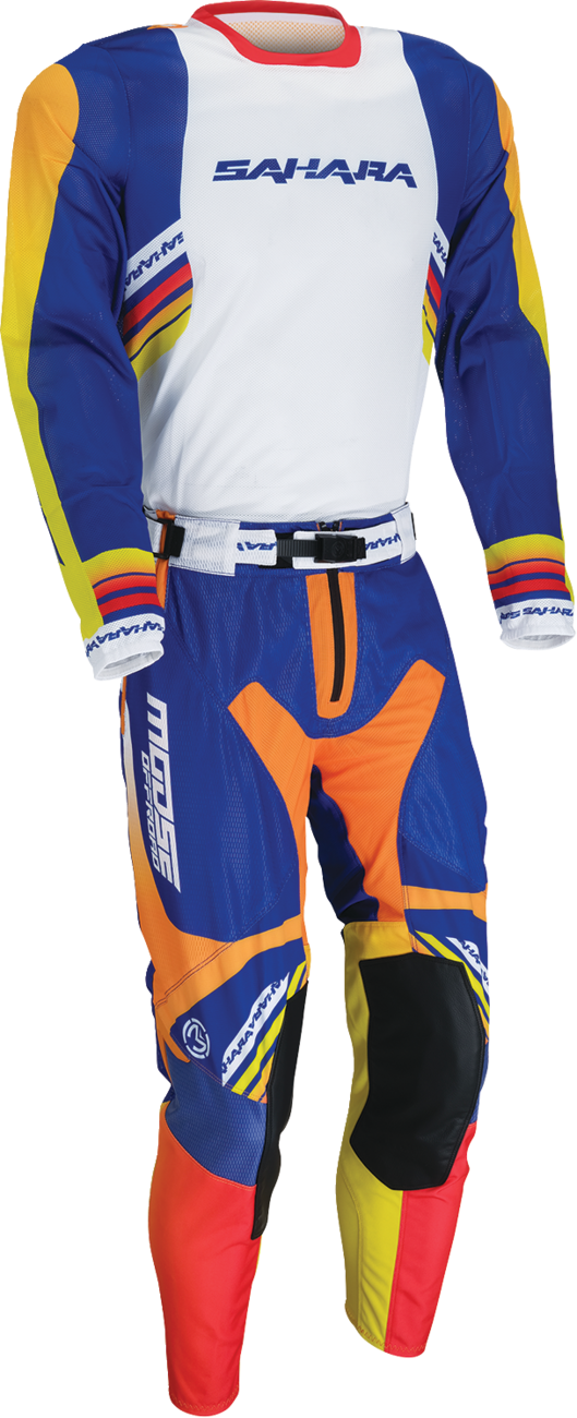 MOOSE OFFROAD Sahara Jersey - Blue/Orange 3XL - Performance Off-Road Apparel