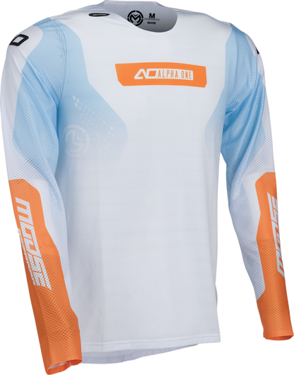 MOOSE OFFROAD Alpha One Jersey - Blue/Orange XS - Lightweight Polyester Motorcycle Jersey