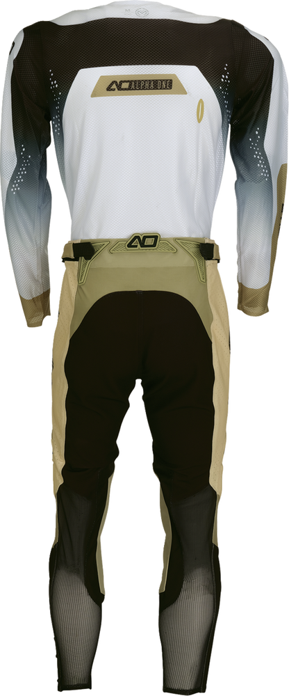 MOOSE OFFROAD Alpha One Jersey - Tan/Black Medium (Part No. 2910-8802)