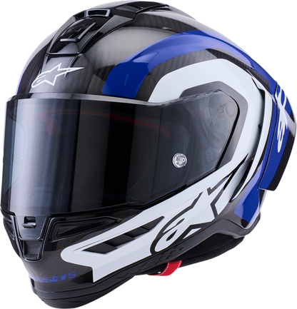 ALPINESTARS Supretech R10 Helmet - 22.06 - Arius - Gloss Black/White/Blue - Small