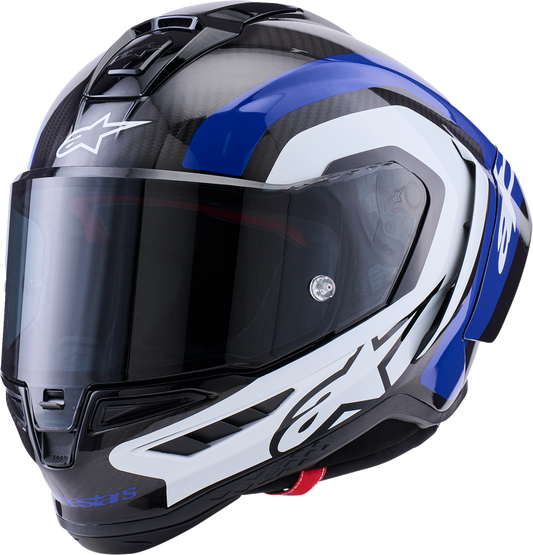 ALPINESTARS Supretech R10 Helmet - 22.06 - Arius - Gloss Black/White/Blue - Small