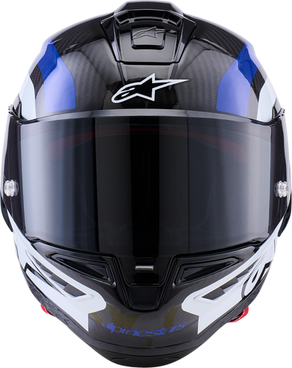 ALPINESTARS Supretech R10 Helmet - 22.06 - Arius - Gloss Black/White/Blue - Small