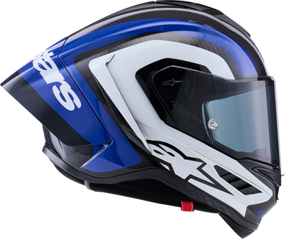 ALPINESTARS Supretech R10 Helmet - 22.06 - Arius - Gloss Black/White/Blue - Small