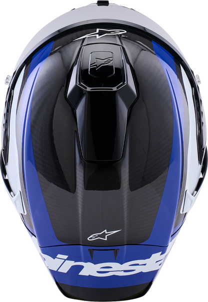 ALPINESTARS Supretech R10 Helmet - 22.06 - Arius - Gloss Black/White/Blue - Small