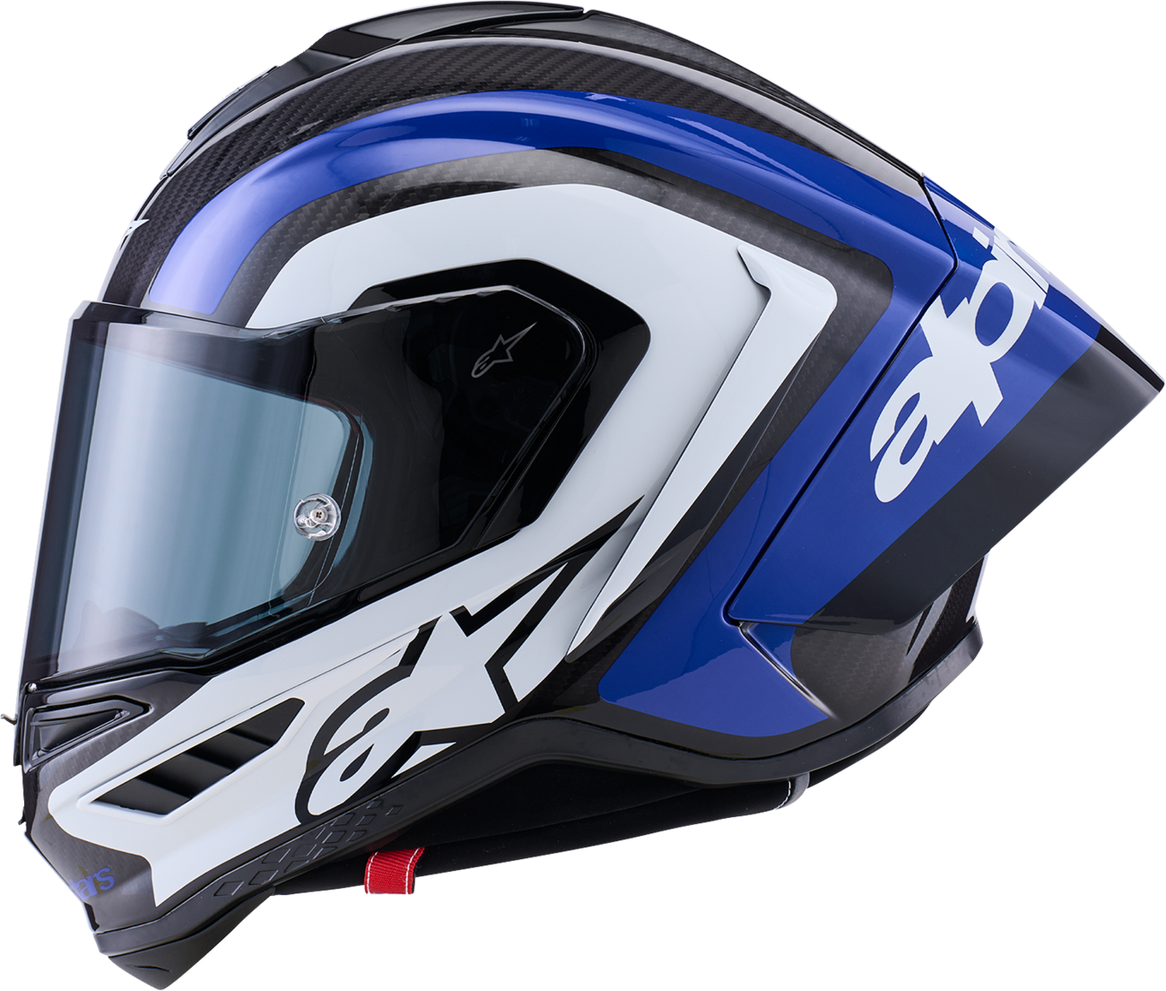 Alpinestars Supertech R10 Helmet - 2XL Arius Gloss Black, White & Blue (Part #8203926-1647-2XL)