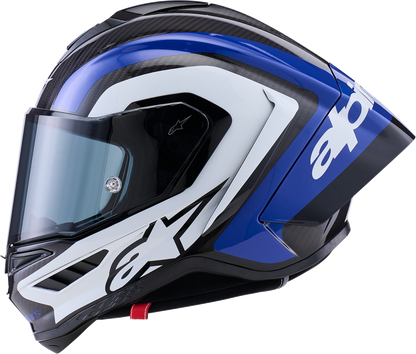 Alpinestars Supertech R10 Helmet - 2XL Arius Gloss Black, White & Blue (Part #8203926-1647-2XL)
