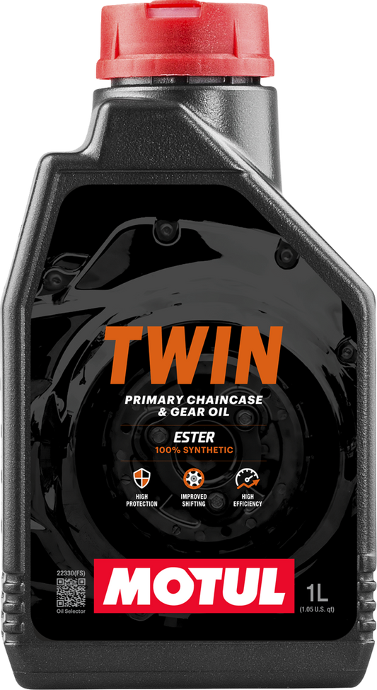 MOTUL Twin Primary Chain Case and Gear Oil 1 Liter - Part Number 114635 for Harley-Davidson V-Twin Models