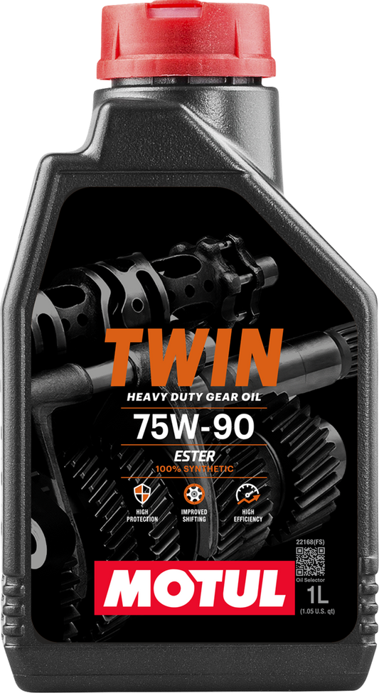 MOTUL Twin Heavy-Duty Synthetic Gear Oil 75W90 - 1 Liter (Part #114634)