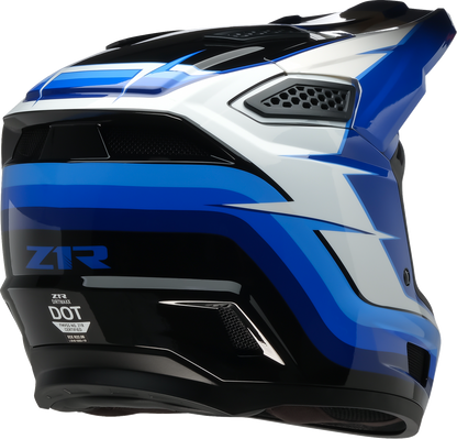 Z1R Dirt Maxx Helmet Vortex Blue/White XS (Part Number 0110-9687)