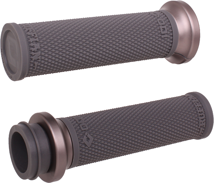 ODI Rufian Grips Indian Tbw 1 inch Graphite and Gun Metal - V30ITWH-H