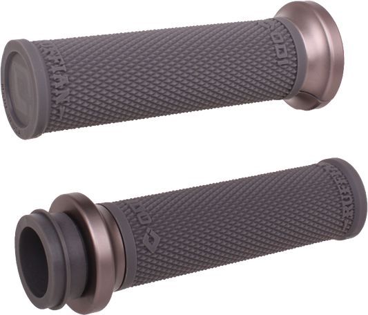 ODI Rufian Grips Indian Tbw 1 inch Graphite and Gun Metal - V30ITWH-H