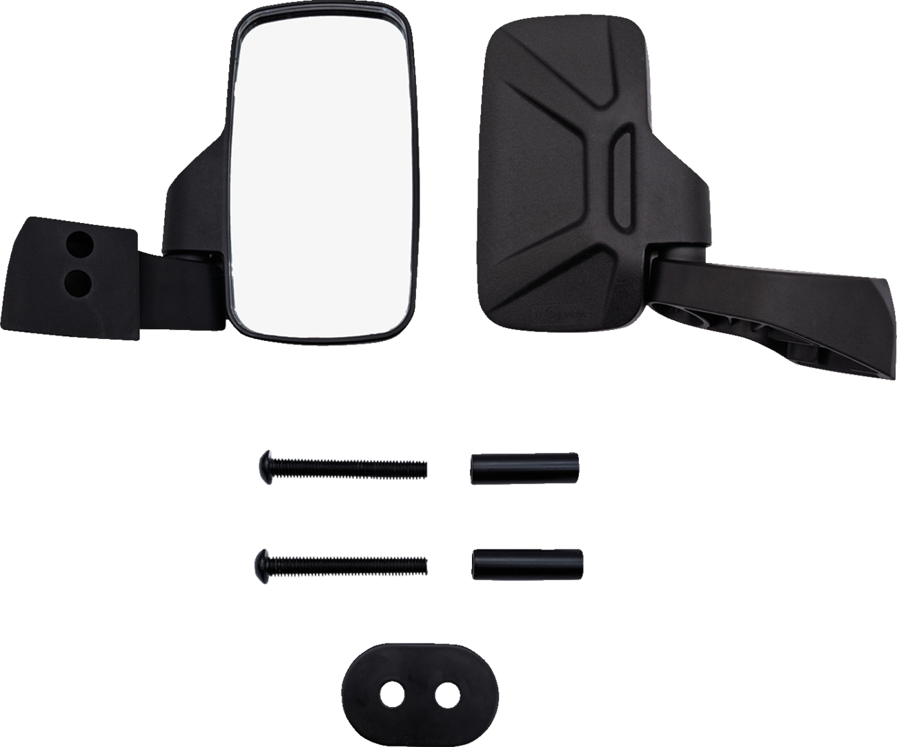BRITE-LITES Side View Mirror Pair with Wide Field of View - Universal Black Model BL-MIR2