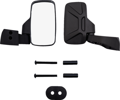 BRITE-LITES Side View Mirror Pair with Wide Field of View - Universal Black Model BL-MIR2