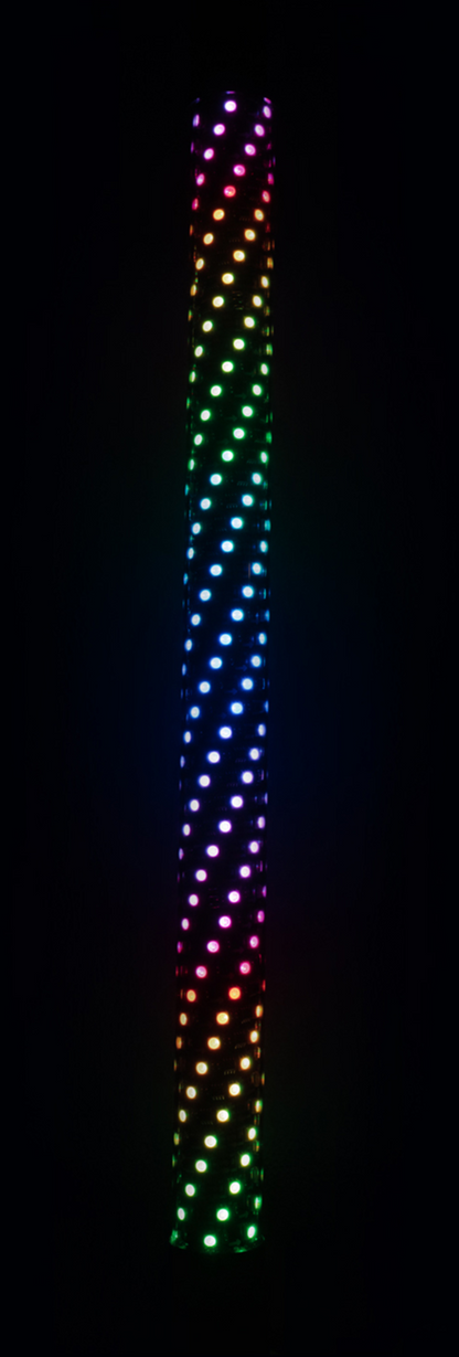 BRITE-LITES Light Rod 2' BL-WPCD with RGB Controller and Black Diffused Whips