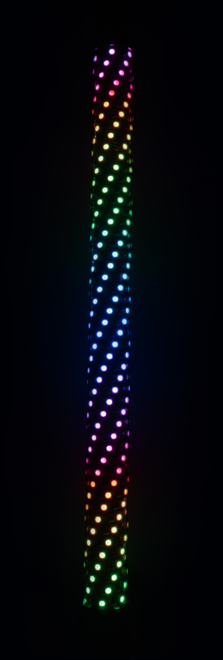 BRITE-LITES Light Rod 2' BL-WPCD with RGB Controller and Black Diffused Whips