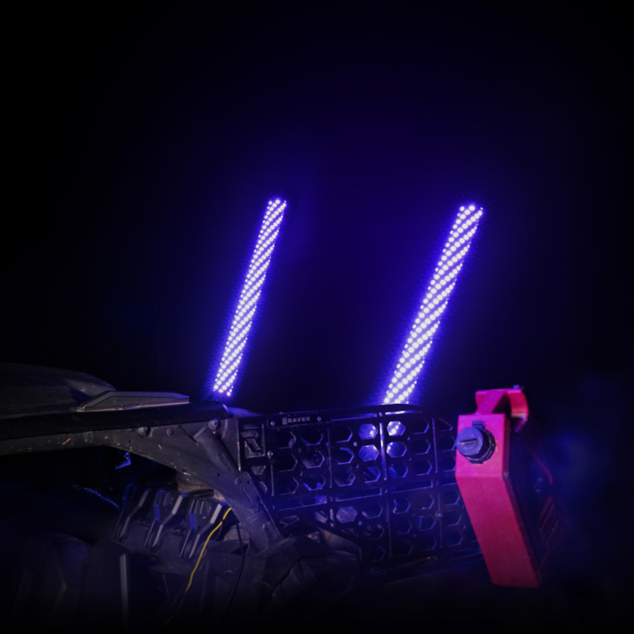 BRITE-LITES Light Rod 2' BL-WPCD with RGB Controller and Black Diffused Whips