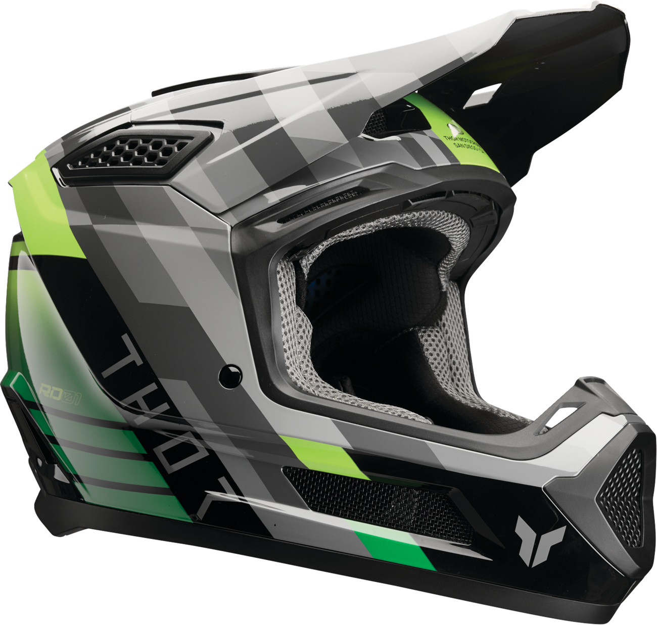 THOR Fleet Helmet Camber – Black/Green, Medium (Part #0110-9401)