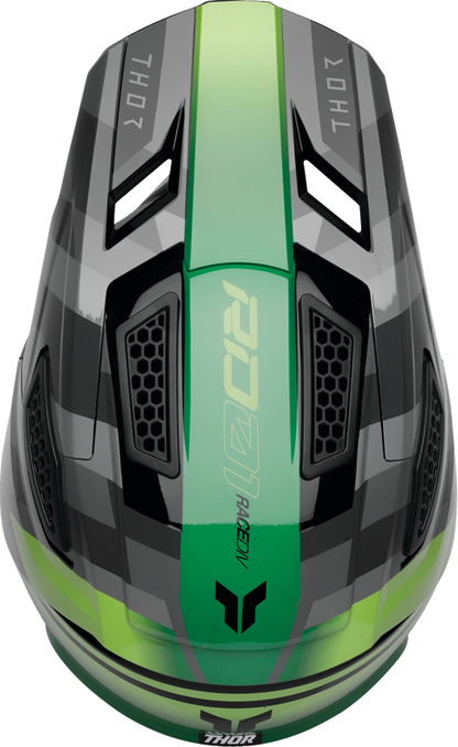 THOR Fleet Helmet Camber – Black/Green, Medium (Part #0110-9401)