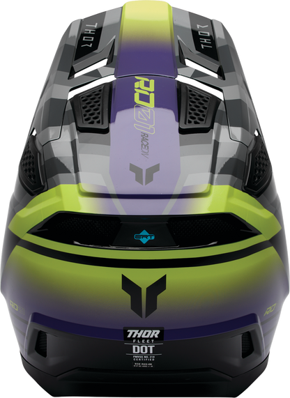 THOR Fleet Helmet Camber XS Black/Purple 0110-9411 – Durable Motorcross Helmet with Advanced Impact Protection