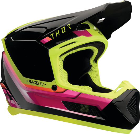 THOR Youth Fleet Helmet - Defy Black/Acid Medium (Part #0111-1760)