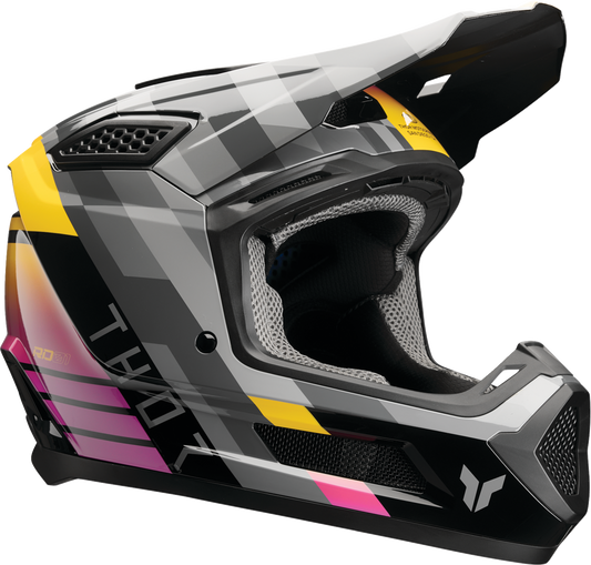 THOR Fleet Camber Helmet 2XL in Black and Magenta – Part Number 0110-9410