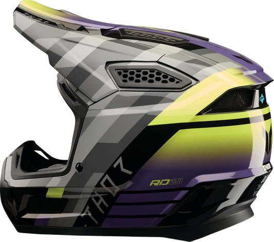 THOR Fleet Helmet Camber - Black and Purple, Medium (Part #0110-9413)