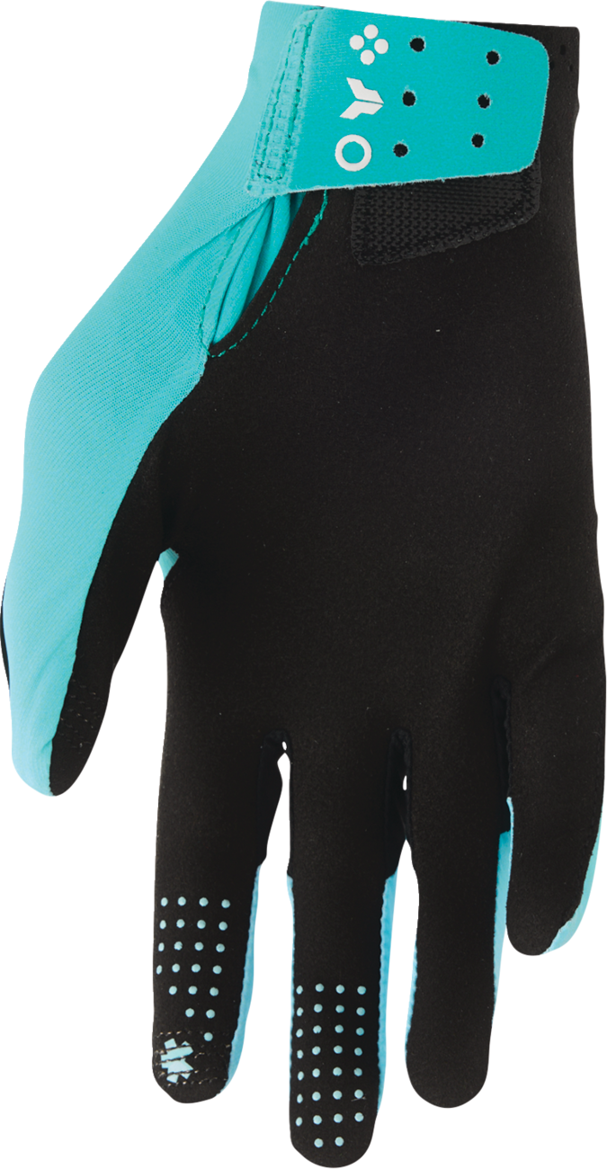 THOR Sportmode Iconic Gloves - Aqua/Powder Blue, Medium (Part No. 3330-9114)
