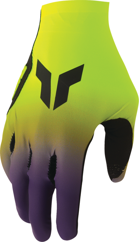 THOR Sportmode Iconic Gloves - Acid/Purple, Medium - Part No. 3330-9120