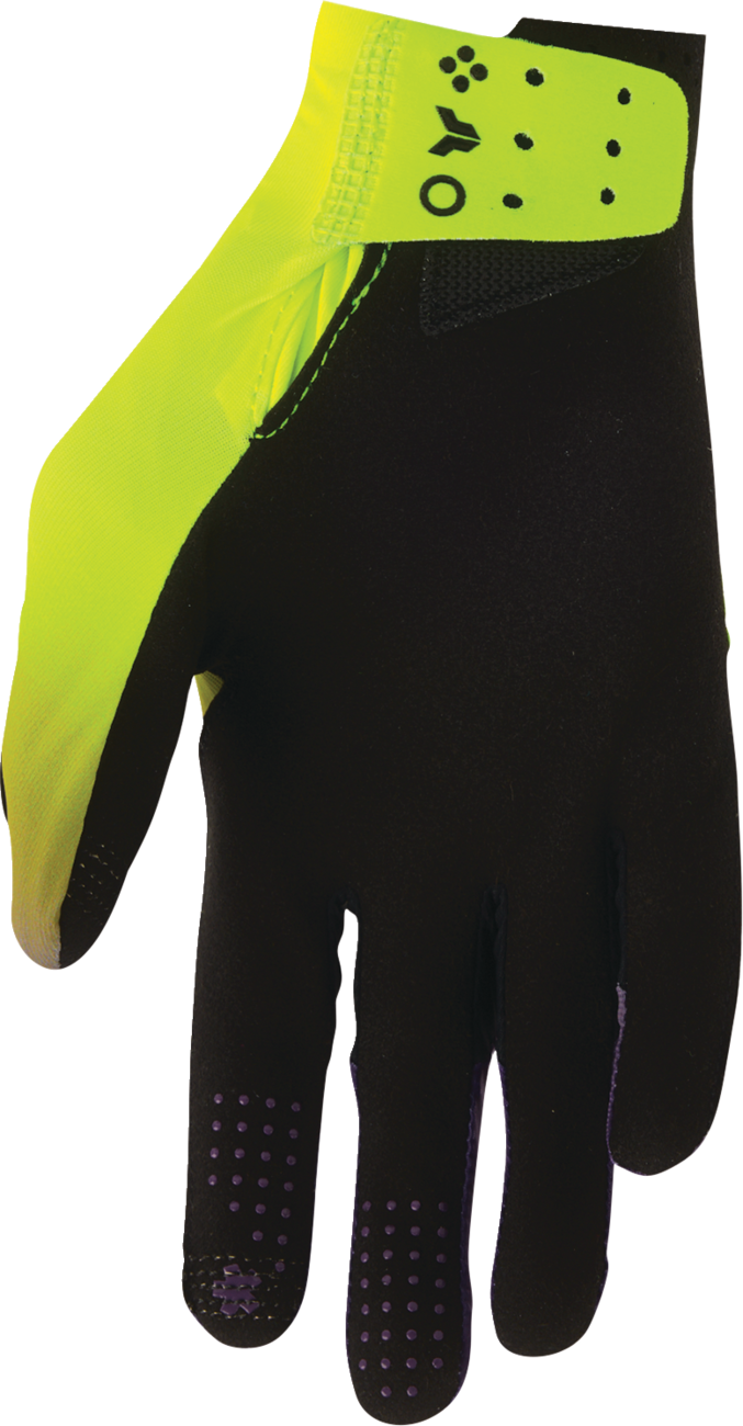 THOR Sportmode Iconic Gloves - Acid/Purple, Small - Part Number 3330-9119