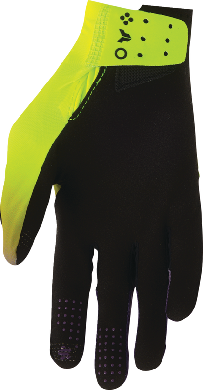 THOR Sportmode Iconic Gloves - Acid/Purple, Small - Part Number 3330-9119