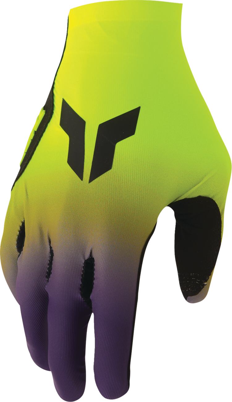 THOR Sportmode Iconic Gloves - Acid/Purple, Large - Part Number 3330-9121