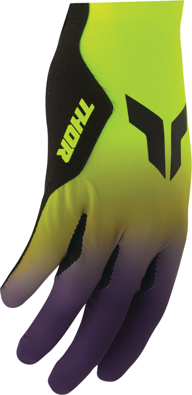 THOR Sportmode Iconic Gloves - Acid/Purple - XL (Part Number 3330-9122)