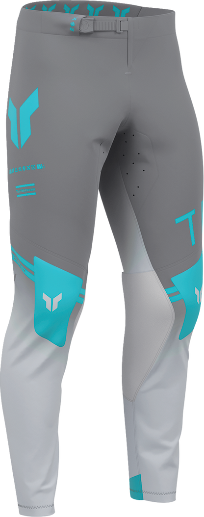 THOR Sportmode Geo Pants - Charcoal/Gray, US 32 - Durable 4-Way Stretch Performance Gear