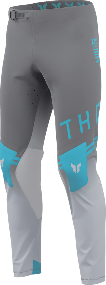 THOR Sportmode Geo Pants - Charcoal/Gray, US 32 - Durable 4-Way Stretch Performance Gear