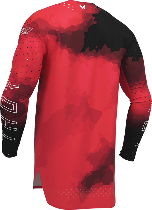 THOR Sportmode Carbon Jersey XL by THOR - Black and Red, Part Number 2910-8730
