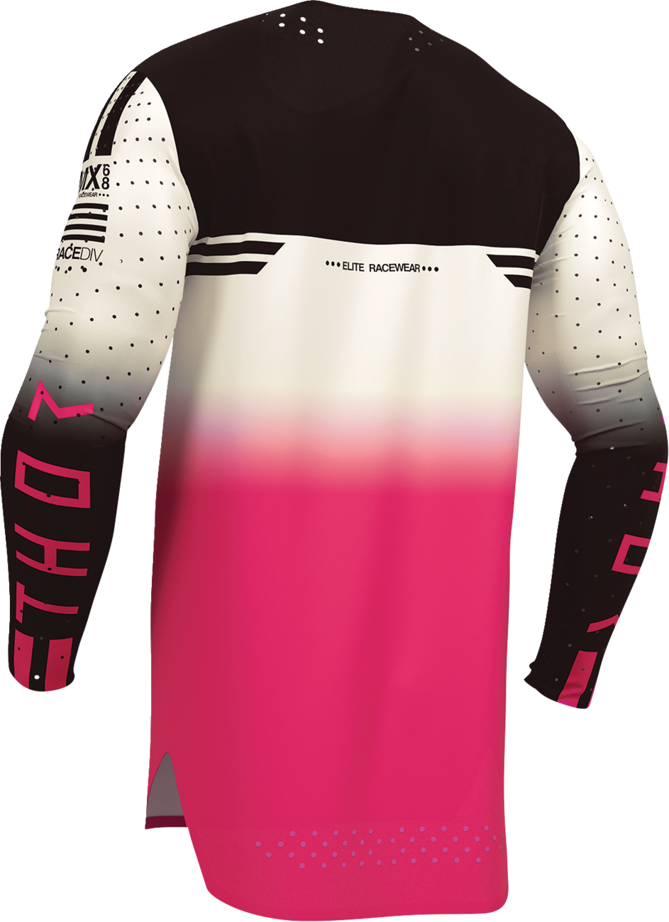 THOR Sportmode Geo Jersey - Vintage White/Pink, Medium – Part No. 2910-8758