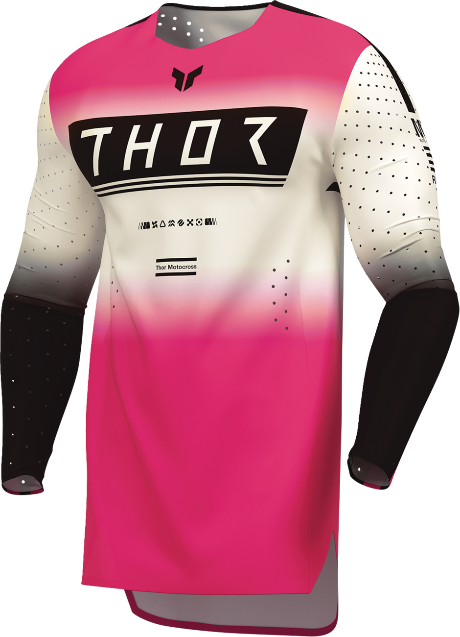 THOR Sportmode Geo Jersey - Vintage White/Pink, Medium – Part No. 2910-8758