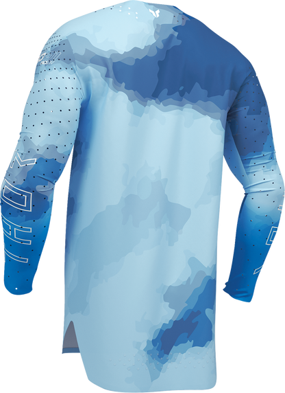 THOR Sportmode Carbon Jersey XL by THOR - Electric Blue and Powder Blue, Part No. 2910-8735