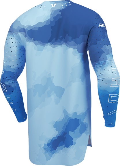 THOR Sportmode Carbon Jersey XL by THOR - Electric Blue and Powder Blue, Part No. 2910-8735