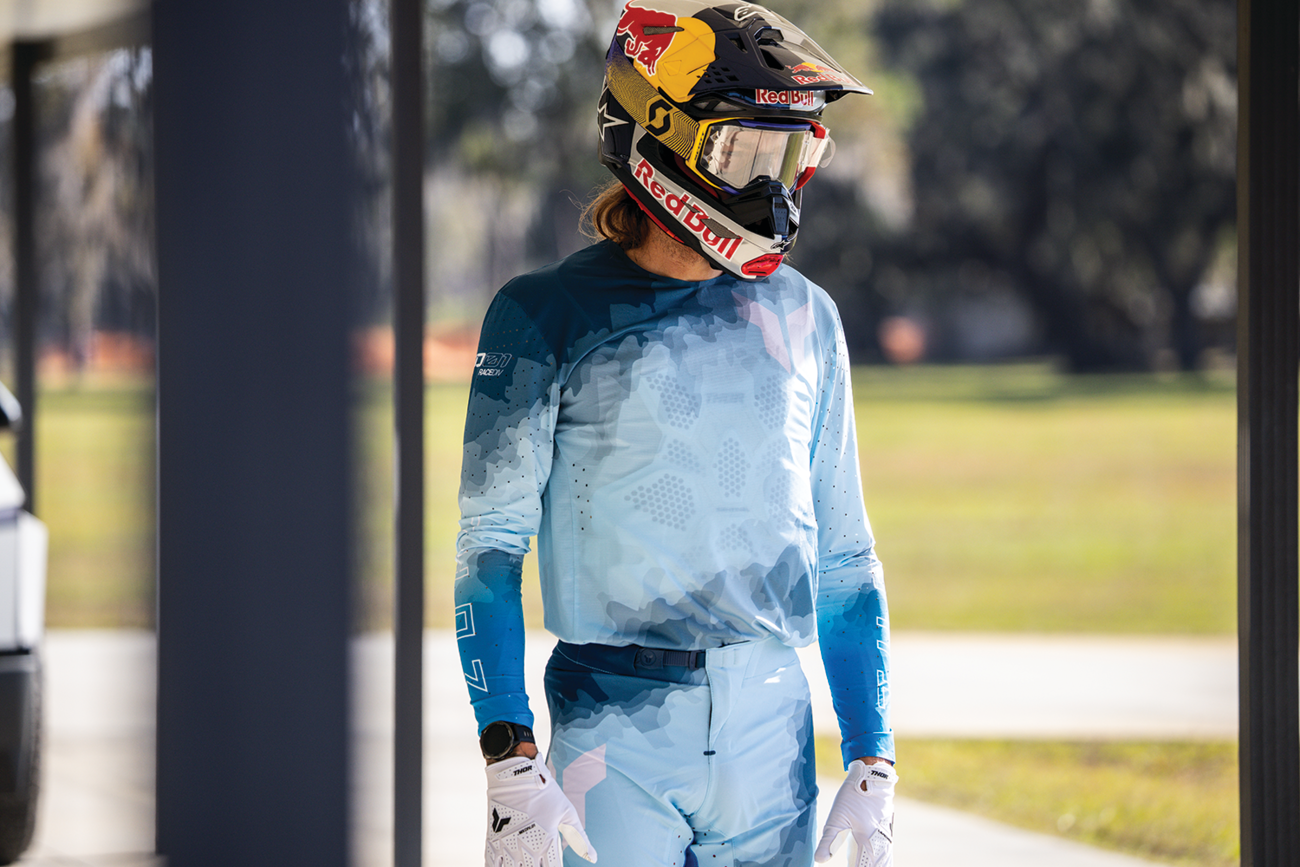 THOR Sportmode Carbon Jersey XL by THOR - Electric Blue and Powder Blue, Part No. 2910-8735
