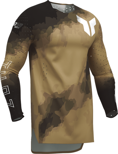 THOR Sportmode Carbon Jersey Black/Copper - Small (Part Number 2910-8737)