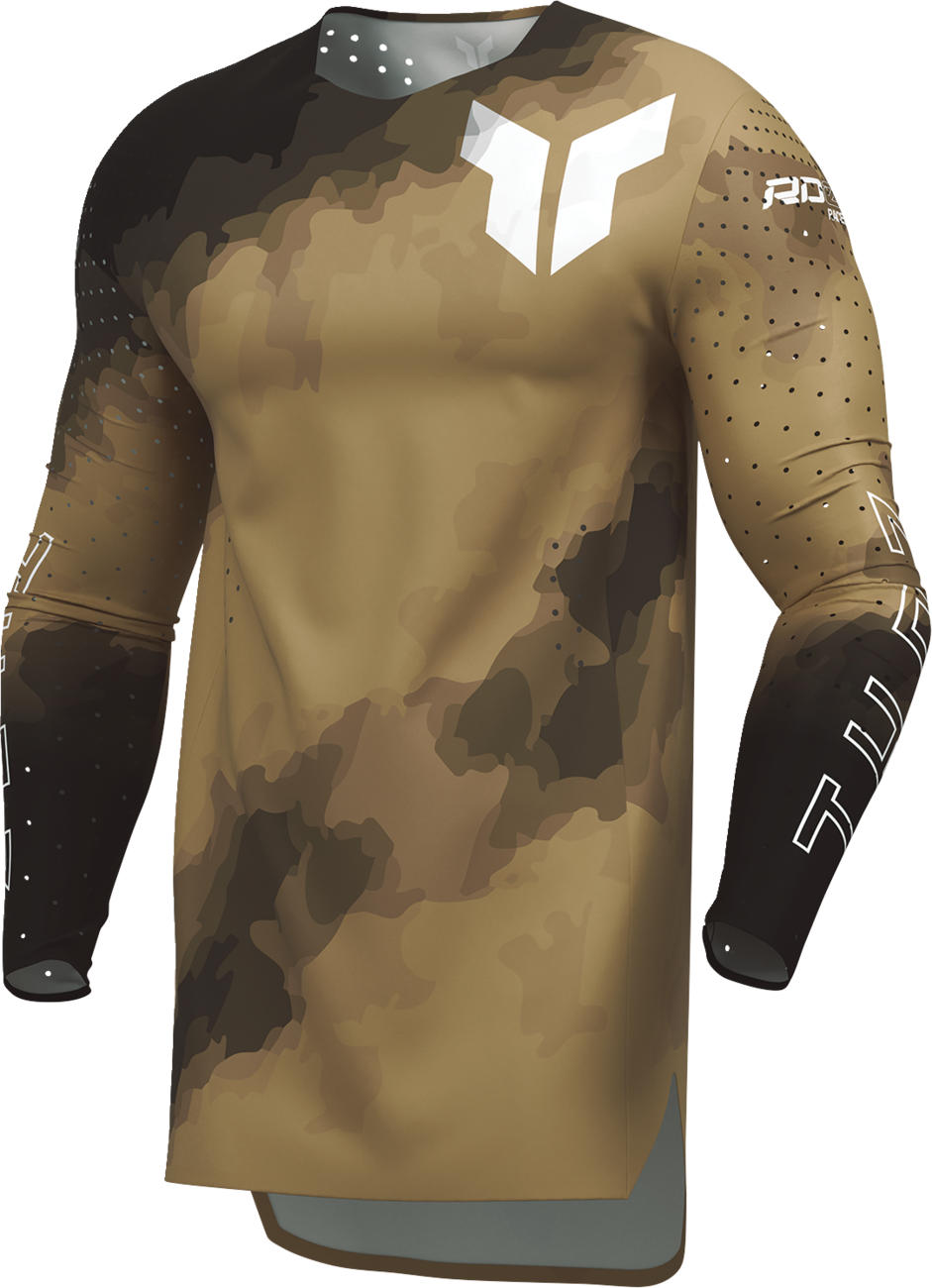 THOR Sportmode Carbon Jersey Black/Copper - Small (Part Number 2910-8737)
