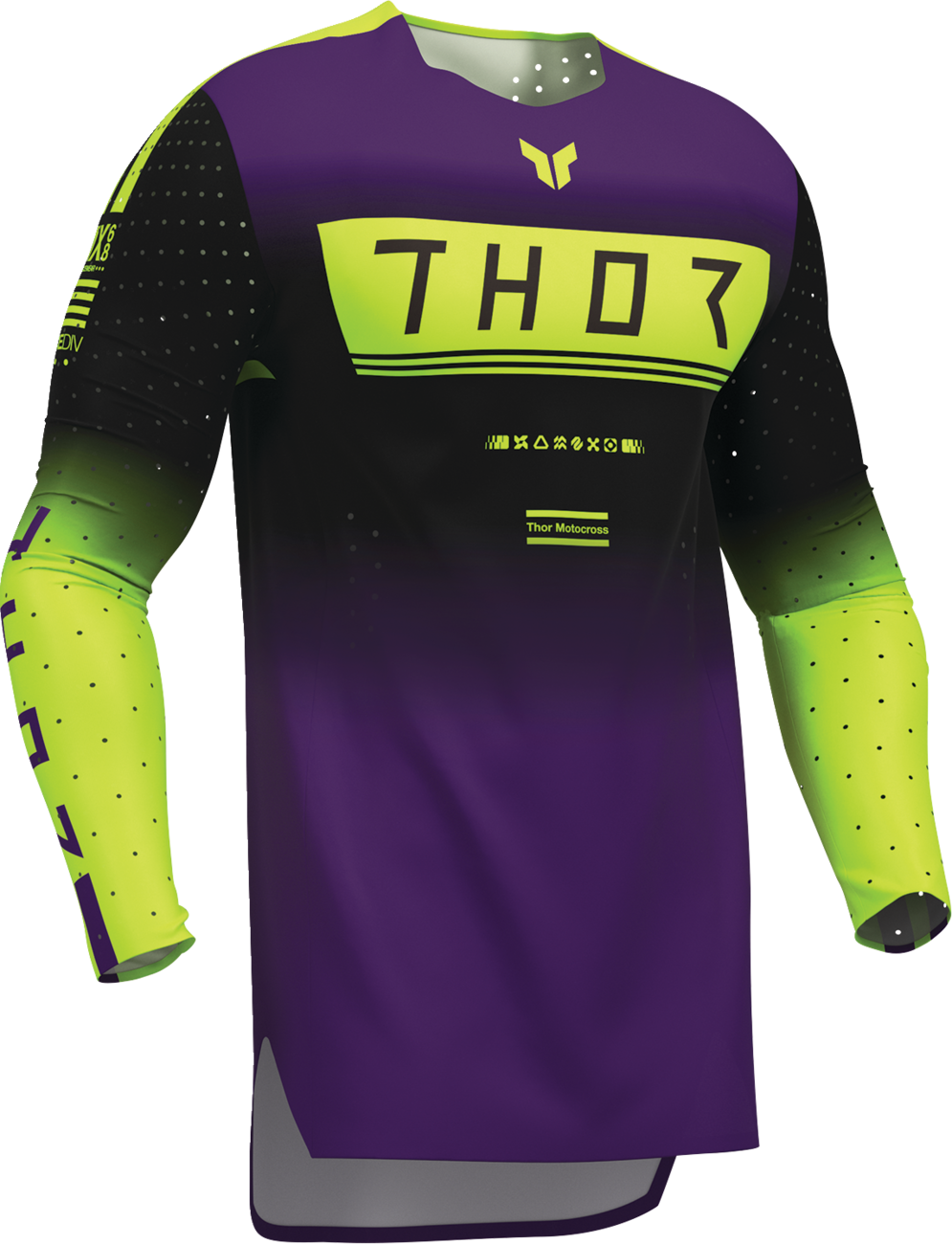 THOR Sportmode Geo Jersey - Black/Purple, Small - Part Number 2910-8742