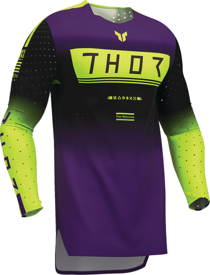 THOR Sportmode Geo Jersey - Black/Purple, Small - Part Number 2910-8742